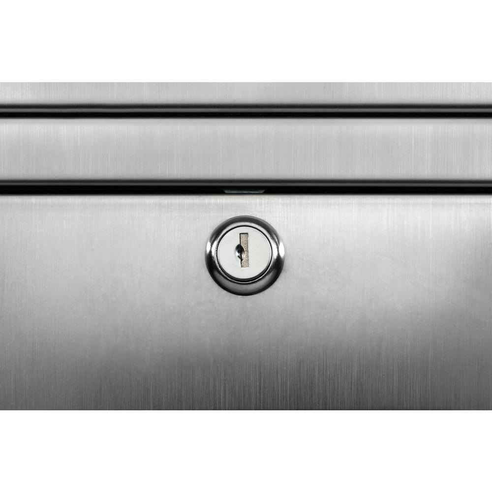 Maya Locking Stainless Steel Wall Mount Mailbox - Super Arbor