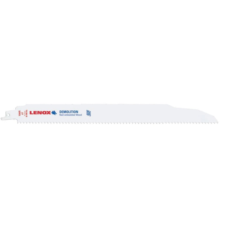 LENOX 5-Pack 12-in 6 TPI Power Blast Bi-Metal Demolition Reciprocating Saw Blades