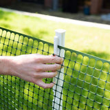 Everbilt 1 in. x 1 in. x 4 ft. White Step-In Fence Post