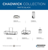 Progress Lighting Chadwick 4-Light Brushed Nickel Modern/Contemporary Chandelier