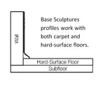 Flexco Merit Base Sculpture Dark Beige 0.125-in T x 4.25-in W x 480-in L Vinyl Wall Base