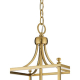 Progress Lighting Parkhurst 3-Light Brushed Bronze Traditional Lantern Medium Hanging Pendant Light