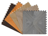 Perfection Floor Tile Bordeaux Wood Collection Bordeaux Elm/Satin 20-in x 20-in Water Resistant Interlocking Luxury Flooring (16.7-sq ft)