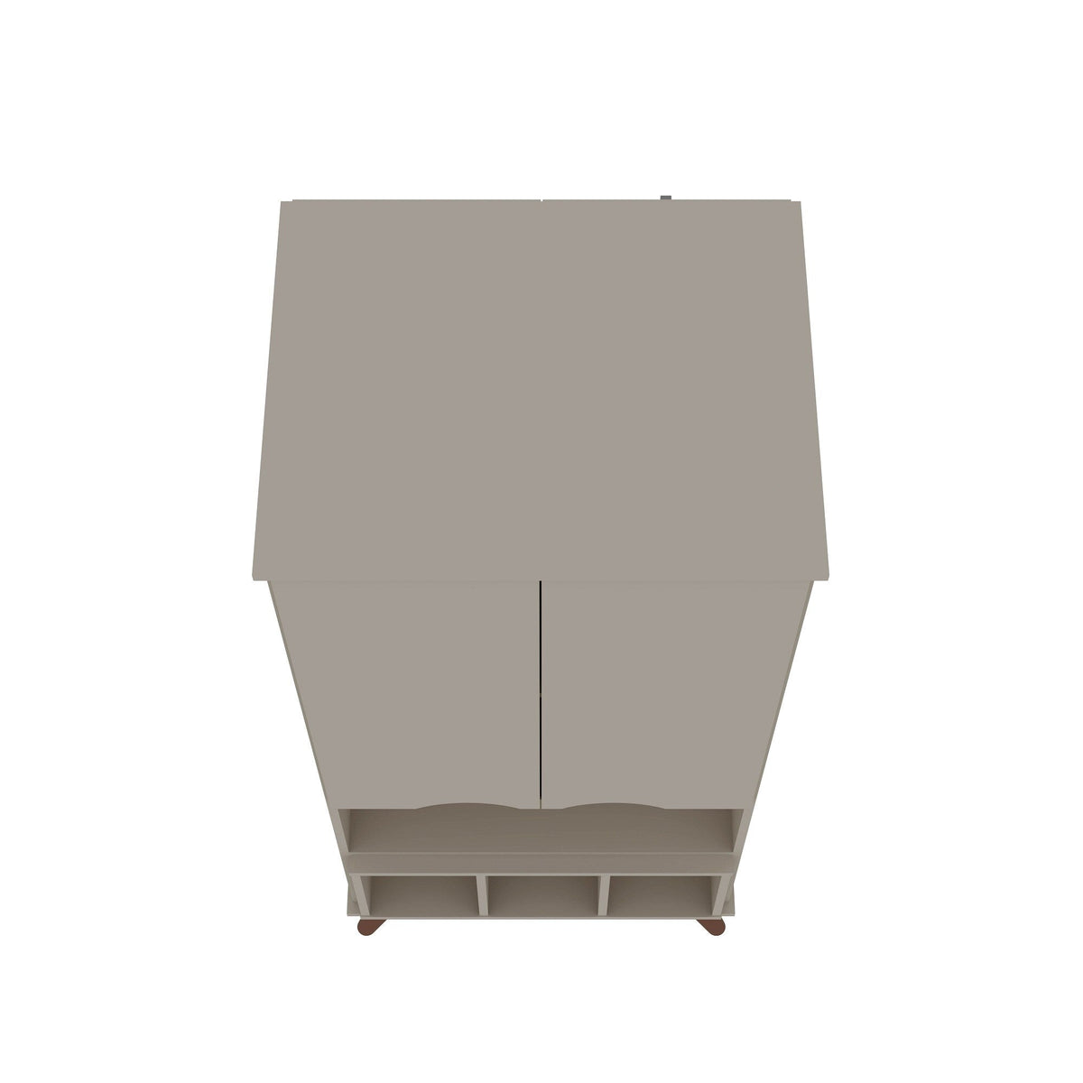 Manhattan Comfort Hampton Off White 6-Shelf Office Cabinet