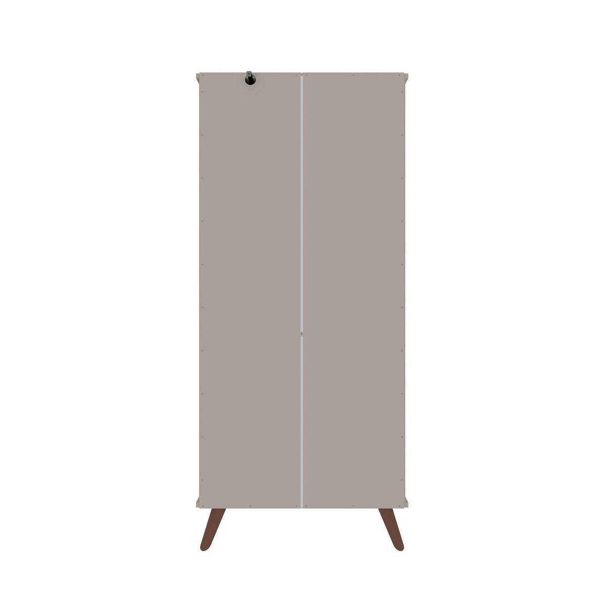 Manhattan Comfort Hampton Off White 6-Shelf Office Cabinet