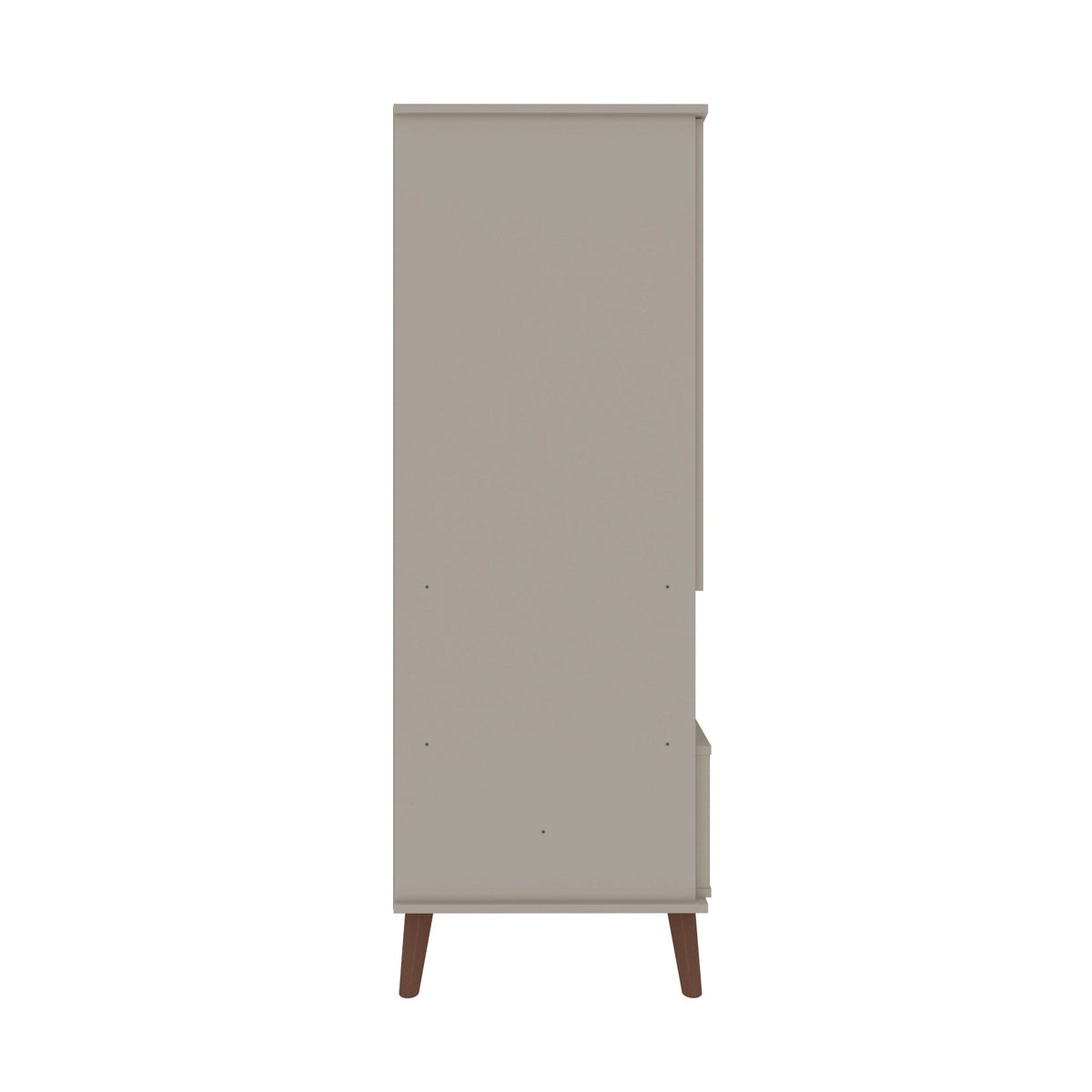Manhattan Comfort Hampton Off White 6-Shelf Office Cabinet