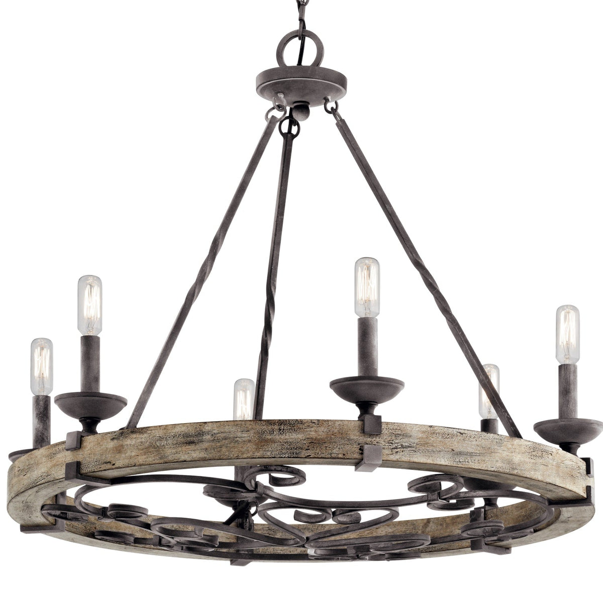 Kichler Taulbee 6-Light Gray Traditional Chandelier