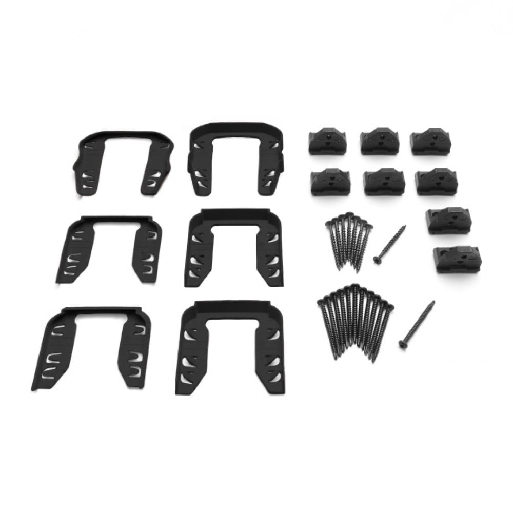Trex 18.5-in x 6.625-in Transcend Charcoal Black Composite Stair Connector (36-Pack)