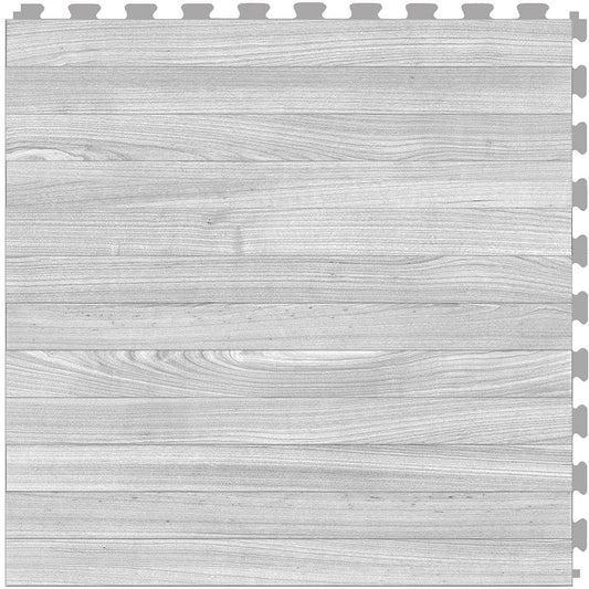 Perfection Floor Tile Mystic Plank Collection Gray Oak/Satin 20-in x 20-in Water-Resistant Interlocking Luxury Vinyl Tile Flooring, 16.7-sq ft Carton