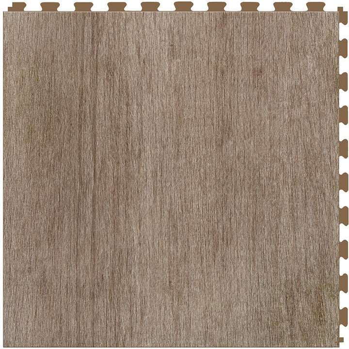 Perfection Floor Tile Deadwood Collection Millhouse/Satin 20-in x 20-in Water Resistant Interlocking Luxury Flooring (16.7-sq ft)