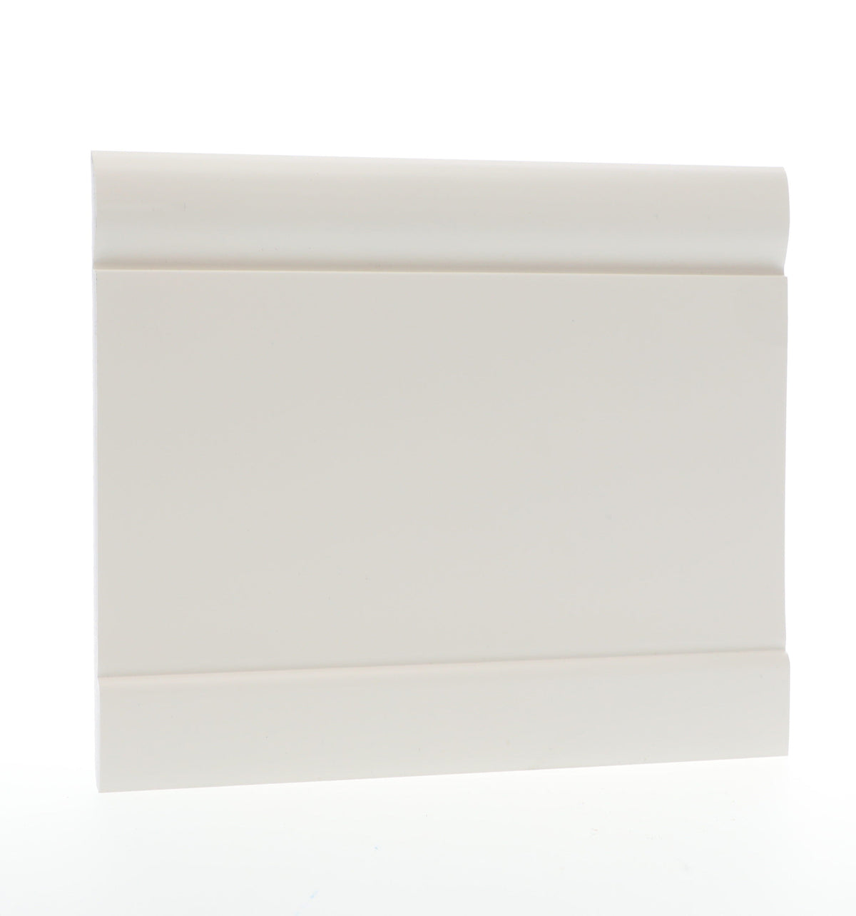Flexco Fascinate Base Sculpture Arctic White 0.5-in T x 6-in W x 96-in L Vinyl Wall Base