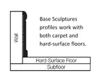 Flexco Fascinate Base Sculpture Arctic White 0.5-in T x 6-in W x 96-in L Vinyl Wall Base