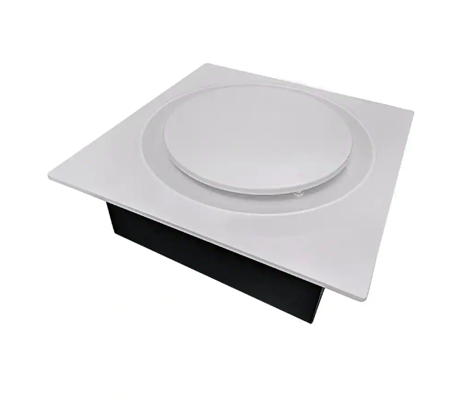 Quiet Adjustable 50-80-110 CFM Energy Star Bathroom Ventilation Fan 0.4 Sones Fits 2 in. x 4 in. Joists White