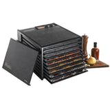 9-Tray Black Electric Food Dehydrator with Variable Temperatures and 26-hour Timer and  Automatic Shut Off