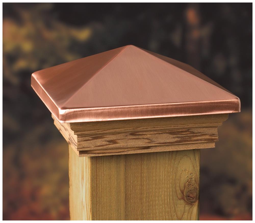 Deckorators 4-in x 4-in Victoria high point Copper Plastic Pine Deck Post Cap