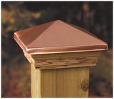 Deckorators 4-in x 4-in Victoria high point Copper Plastic Pine Deck Post Cap
