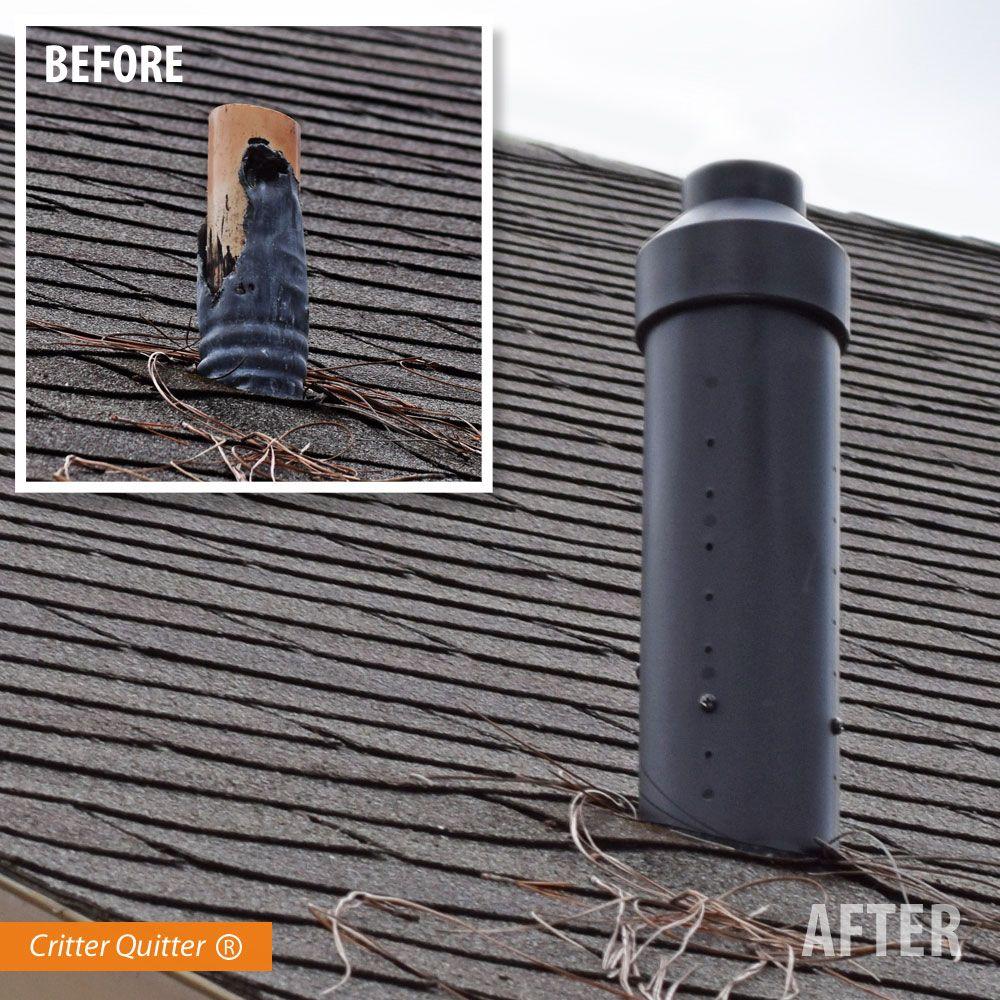 Critter Quitter Small Size Plumbing Vent Repair for 2-1/2 in. and 3 in. Lead Flashing (1-1/2 in. and 2 in. Vents) - Super Arbor