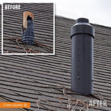 Critter Quitter Small Size Plumbing Vent Repair for 2-1/2 in. and 3 in. Lead Flashing (1-1/2 in. and 2 in. Vents) - Super Arbor