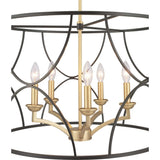 Progress Lighting Landree 5-Light Matte Black Traditional Chandelier