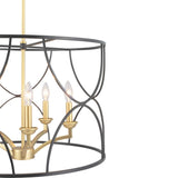 Progress Lighting Landree 5-Light Matte Black Traditional Chandelier