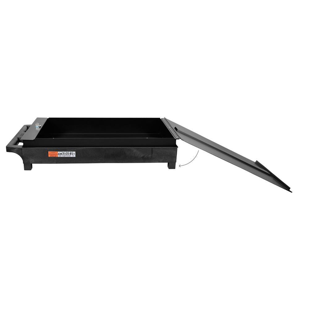 32.25 in. Tool Box with Locking Lid in Black - Super Arbor
