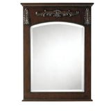 22 in. W x 32 in. H Framed Rectangular  Bathroom Vanity Mirror in Antique Cherry