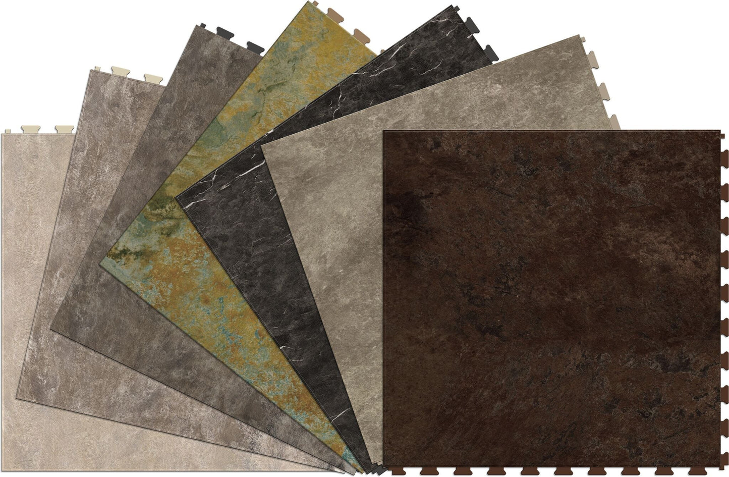 Perfection Floor Tile Stonecraft Collection New England/Satin 20-in x 20-in Water-Resistant Interlocking Luxury Vinyl Tile Flooring, 16.7-sq ft Carton