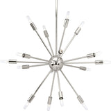 Progress Lighting Ion 16-Light Polished Nickel Modern/Contemporary Chandelier