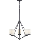 Progress Lighting Elevate 5-Light Matte Black Modern/Contemporary Chandelier