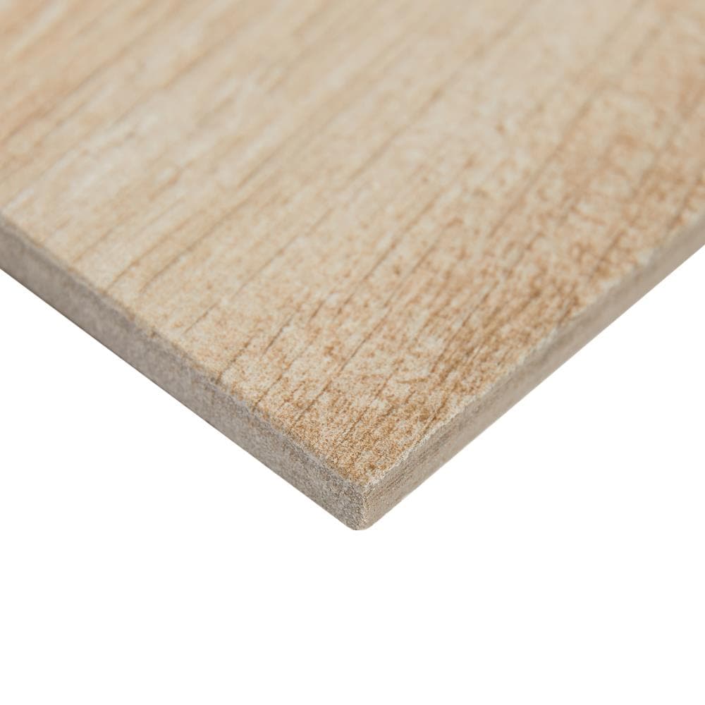 American Olean Pike Wood Brown 6-in x 36-in Glazed Porcelain Wood Look Floor and Wall Tile