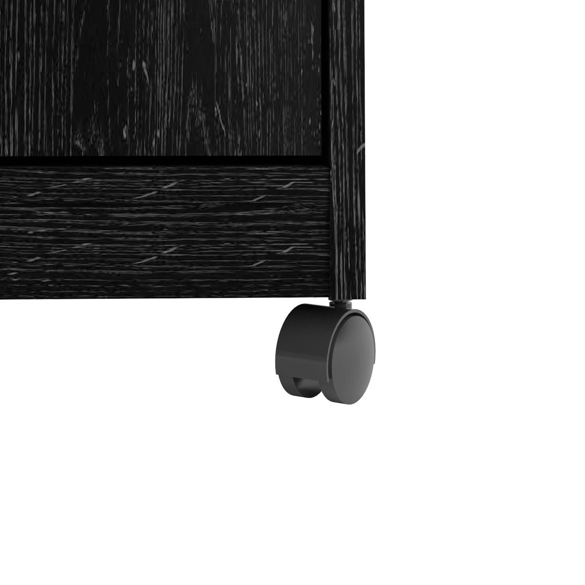 Ameriwood Home Black Composite Base with Composite Top Kitchen Cart (23.37-in x 14.68-in x 30.31-in)