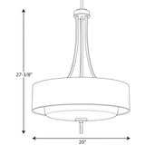 Progress Lighting Invite 4-Light Antique Bronze Transitional Chandelier