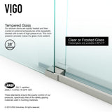 Elan 60 to 64 in. x 74 in. Frameless Sliding Shower Door in Stainless Steel with Clear Glass and Handle - Super Arbor
