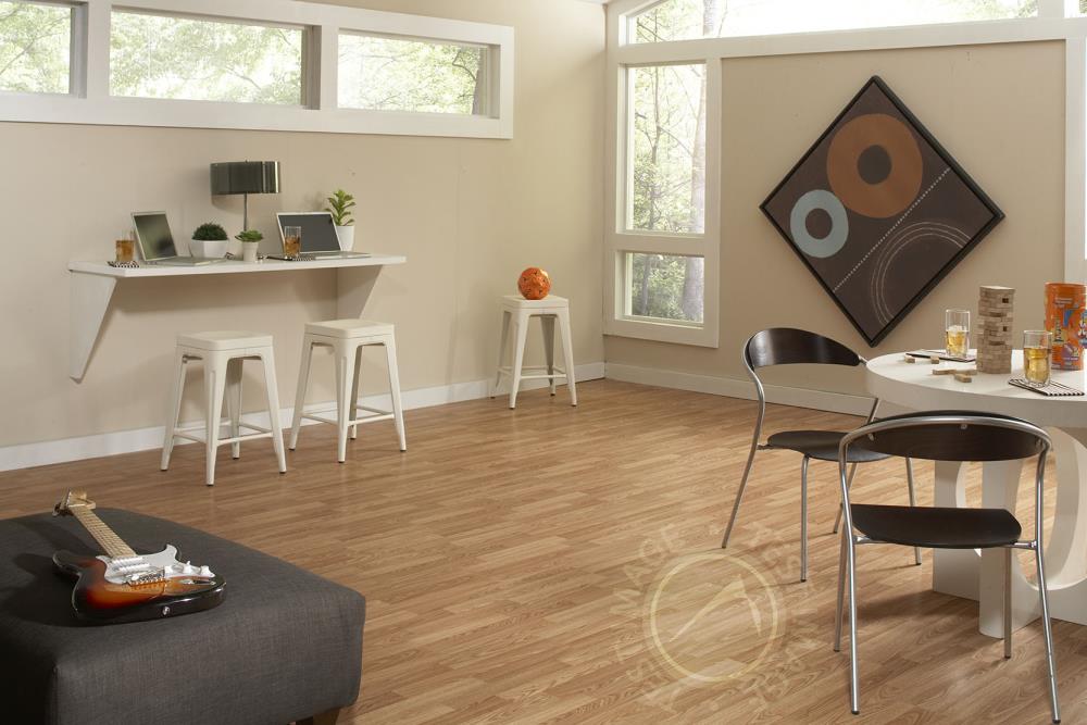Project Source Natural Oak Smooth Wood Plank Laminate Flooring Sample