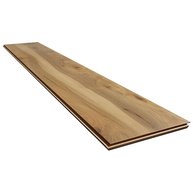 Style Selections Lawrenceville Hickory 12-mm T x 8-in W x 48-in L Wood Plank Laminate Flooring (15.94-sq ft / Carton)