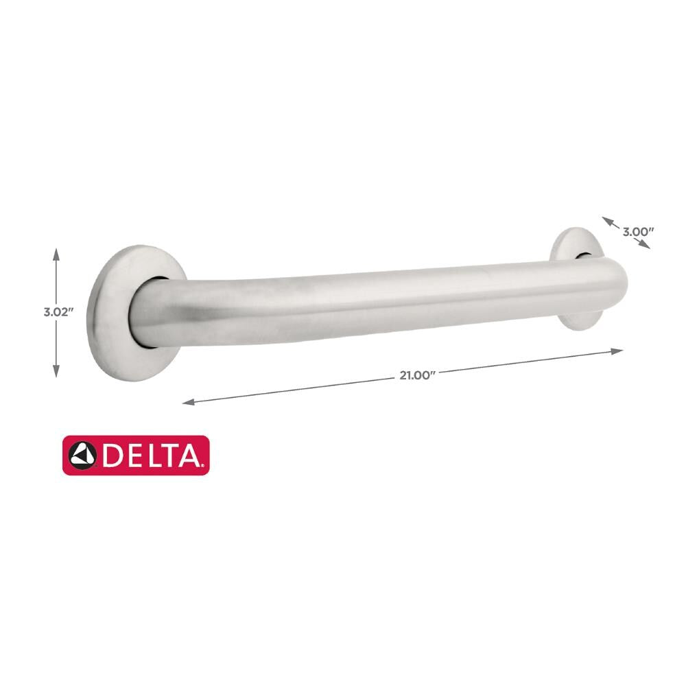 DELTA 18-in Stainless Steel Wall Mount ADA Compliant Grab Bar