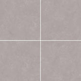 Project Source Alamosa Grey 12-in x 12-in Glazed Ceramic Stone Look Floor Tile