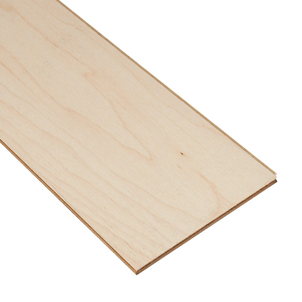 Bruce Nature of Wood Medium Brown Maple 6-1/2-in W x 3/8-in T x Varying Length Smooth/Traditional Engineered Hardwood Flooring (39.5-sq ft / Carton)