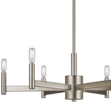 Kichler Erzo 6-Light Satin Nickel Modern/Contemporary Chandelier