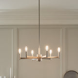 Kichler Erzo 6-Light Satin Nickel Modern/Contemporary Chandelier