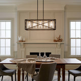 Kichler Moorgate 5-Light Black Farmhouse Cage Chandelier