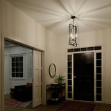 Kichler Taubert 3-Light Black Mid-century Geometric Large Hanging Pendant Light