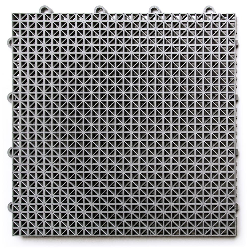 SnapLock 12-in x 12-in 40-Pack Gray Prefinished Vinyl/Plastic Deck Tile (40-sq ft)