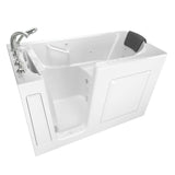 American Standard Gelcoat Premium Series 60 in. Left-Hand Walk-In Whirlpool and Air Bathtub in White