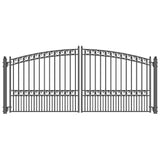 ALEKO 14-ft x 6-ft Black Galvanized Steel Driveway Gate