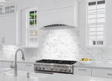Satori Regent Carrara 10-in x 11-in Matte Porcelain Marble Look Mosaic Floor and Wall Tile (0.75-sq. ft/ Piece)