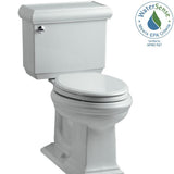 Memoirs Classic 2-piece 1.28 GPF Single Flush Elongated Toilet with AquaPiston Flush Technology in Ice Grey - Super Arbor