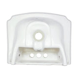 Cloakroom 19 in. Pedestal Combo Bathroom Sink in White with Overflow