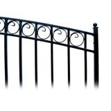 ALEKO 18-ft x 6-ft Black Galvanized Steel Driveway Gate