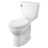 American Standard Cadet 3 White WaterSense Round-Front Chair Height 2-Piece Toilet, 10-in Rough-In